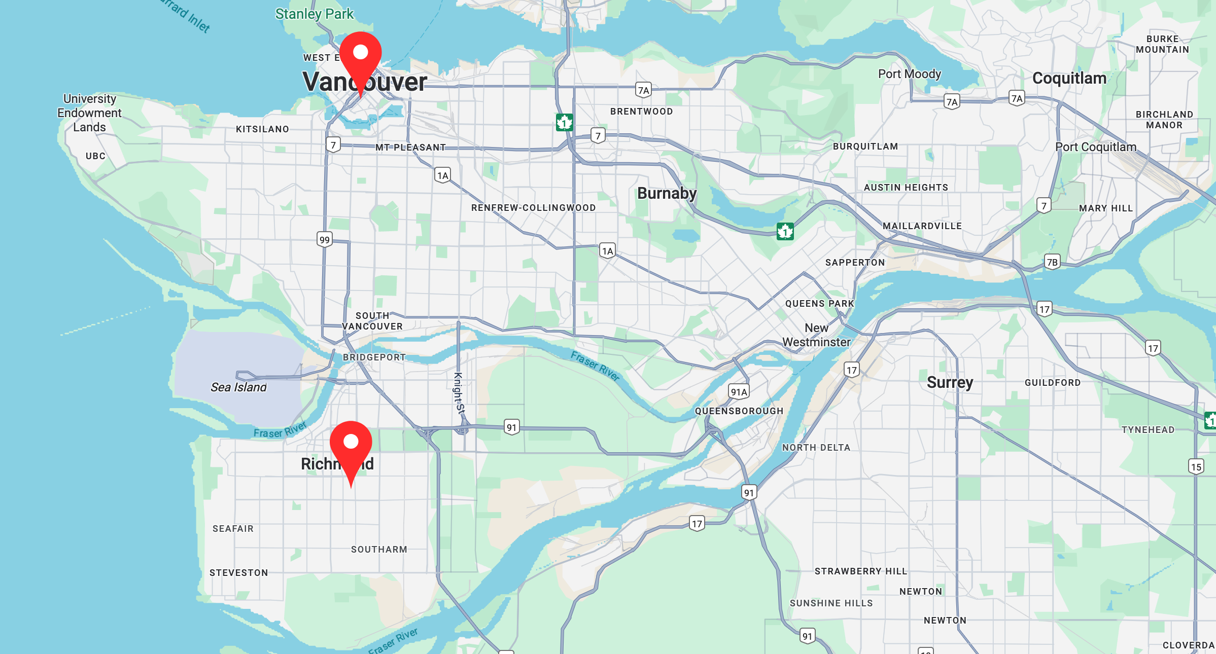 SplashFins Locations Map